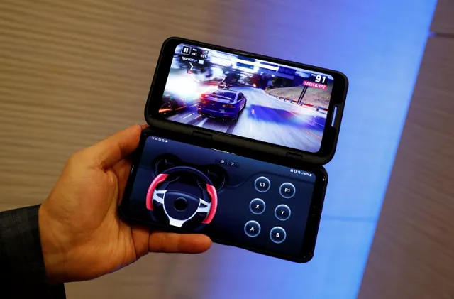new mobile lg v50 with dual screen is displayed before the mobile world congress in barcelona spain february 23 2019 photo reuters new mobile lg v50 with dual screen is displayed before the mobile world congress in barcelona spain february 23 2019 photo reuters