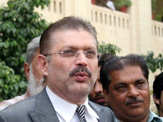 former provincial minister sharjeel inam memon and other accused were presented before the court photo file