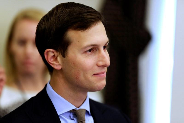 kushner is expected to focus on the economic component of the peace plan during the week long trip photo reuters