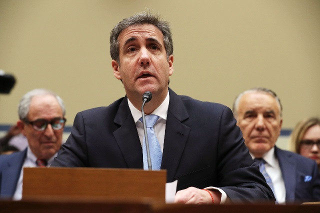 michael cohen former attorney and fixer for president donald trump testifies before the house oversight committee on capitol hill february 27 2019 in washington dc photo afp michael cohen former attorney and fixer for president donald trump testifies before the house oversight committee on capitol hill february 27 2019 in washington dc photo afp