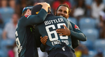 rashid takes england to victory despite gayle fireworks
