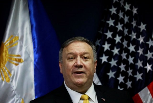 us secretary of state mike pompeo speaks to the media at the department of foreign affairs in pasay city metro manila philippines march 1 2019 photo reuters