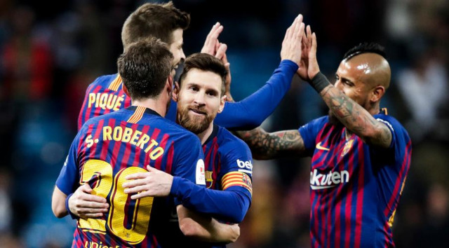 the copa del rey win was barcelona 039 s fourth in six games at the bernabeu and in each of those they have scored three or more this season alone their aggregate total against real reads 9 2 photo afp the copa del rey win was barcelona 039 s fourth in six games at the bernabeu and in each of those they have scored three or more this season alone their aggregate total against real reads 9 2 photo afp