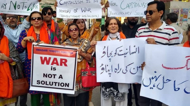 feminists and civil society activists call for peace between india and pakistan photo muhammad salman khan feminists and civil society activists call for peace between india and pakistan photo muhammad salman khan