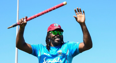 gayle leads west indies to series levelling thrashing of england