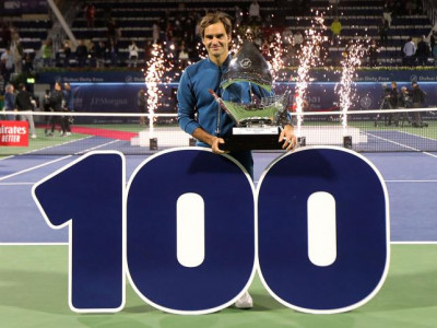 special magical federer reaches 100 title landmark