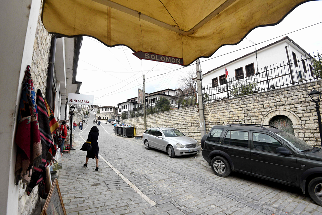 a picture taken on february 6 2019 shows the entrance of the solomon jewish history museum in the albanian city of berat the balkan state is the only nazi occupied territory whose jewish population increased during world war ii thanks to the bravery of ordinary families who harboured thousands of refugees fleeing persecution during the holocaust the tiny solomon museum which opened in the city of berat last year was a labour of love for local historian simon vrusho but his death last month at age 75 has put its future at risk with rent only paid through to april photo afp a picture taken on february 6 2019 shows the entrance of the solomon jewish history museum in the albanian city of berat the balkan state is the only nazi occupied territory whose jewish population increased during world war ii thanks to the bravery of ordinary families who harboured thousands of refugees fleeing persecution during the holocaust the tiny solomon museum which opened in the city of berat last year was a labour of love for local historian simon vrusho but his death last month at age 75 has put its future at risk with rent only paid through to april photo afp