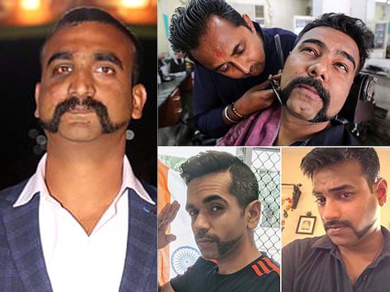 indian captured pilot s handlebar moustache becomes fashion trend