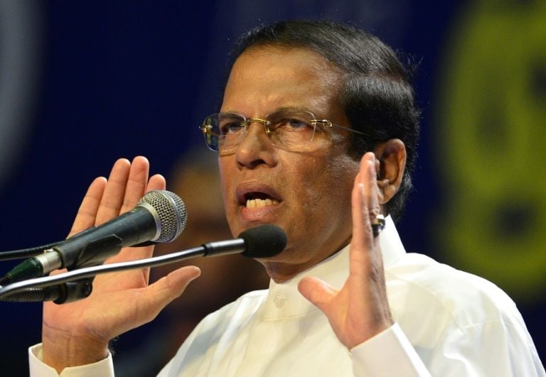 sri lanka 039 s president maithripala sirisena wants a probe of alleged war crimes to be stopped as it might quot reopen old wounds quot photo afp