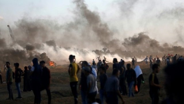 palestinian killed by israeli fire during gaza border clashes gaza ministry