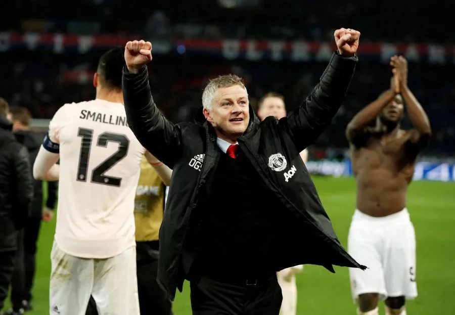 solskjaer was on the bench that night and the norwegian watched from the sideline here curiously with a bib on over his jacket apparently due to a colour clash with psg 039 s kit as his side went in front inside two minutes photo afp solskjaer was on the bench that night and the norwegian watched from the sideline here curiously with a bib on over his jacket apparently due to a colour clash with psg 039 s kit as his side went in front inside two minutes photo afp