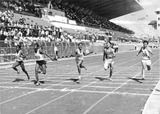john permal 2l winning a 200m race photo courtesy twitter anthony permal john permal 2l winning a 200m race photo courtesy twitter anthony permal