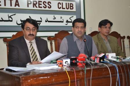 information minister zahoor buledi during press conference in quetta photo online