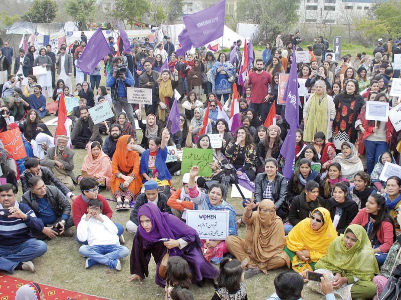 residents of the capital celebrate international women s day photos agencies