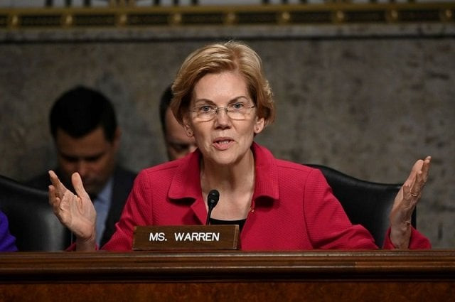 senator elizabeth warren d ma questions panelists testifying before senate armed services subcommittees on the military housing privatisation initiative in washington us february 13 2019 photo reuters senator elizabeth warren d ma questions panelists testifying before senate armed services subcommittees on the military housing privatisation initiative in washington us february 13 2019 photo reuters