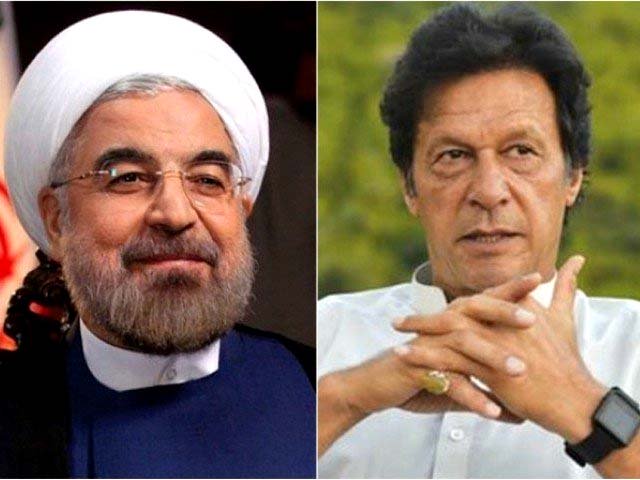 president rouhani l and prime minister imran khan r file photos