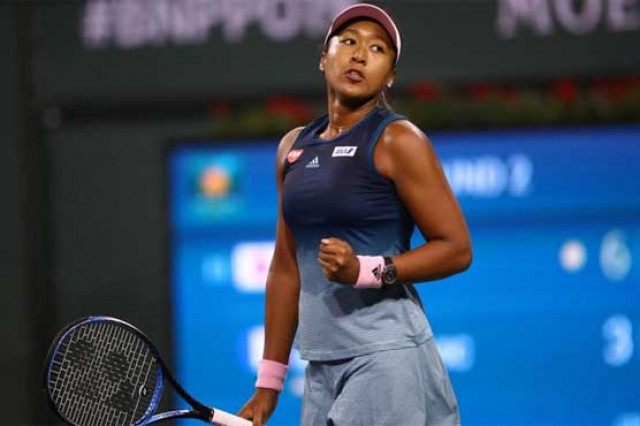 an increasingly confident osaka broke collins at love for a 2 1 lead in the second she finished out the next game for a 3 1 lead and led 5 1 before collins saved a match point to hold and make osaka serve out the match photo afp an increasingly confident osaka broke collins at love for a 2 1 lead in the second she finished out the next game for a 3 1 lead and led 5 1 before collins saved a match point to hold and make osaka serve out the match photo afp