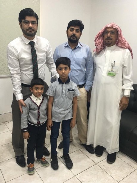 pakistani children ayyan and mannan were held by saudi officials in 2016 photo express