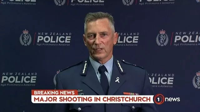 an image grab from tv new zealand taken on march 15 2019 shows new zealand police commissioner mike bush addressing the media following the mosque shooting in christchurch photo afp an image grab from tv new zealand taken on march 15 2019 shows new zealand police commissioner mike bush addressing the media following the mosque shooting in christchurch photo afp