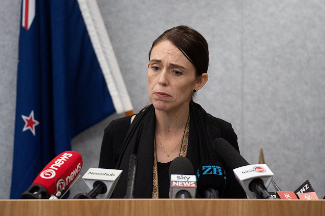 new zealand prime minister jacinda ardern speaks to the media during a press conference at the justice precinct in christchurch on march 16 2019 photo afp