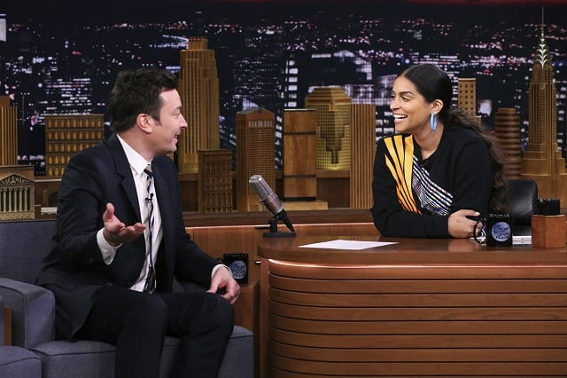 host jimmy fallon and comedian lilly singh switch places during their interview on march 14 2019 photo nbc host jimmy fallon and comedian lilly singh switch places during their interview on march 14 2019 photo nbc