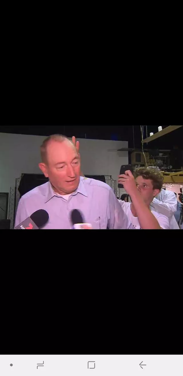 an unnamed young man threw an egg at anning during a press conference in melbourne photo screen grab twitter henry belot an unnamed young man threw an egg at anning during a press conference in melbourne photo screen grab twitter henry belot