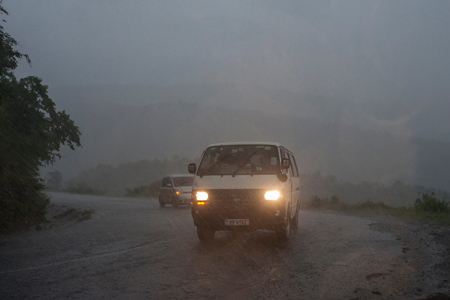 picture shows vehicules as rain which is believed to be the beginning of tropical cyclone idai coming from central mozambique picture shows vehicules as rain which is believed to be the beginning of tropical cyclone idai coming from central mozambique