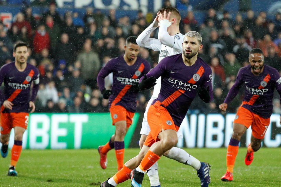 pep guardiola 039 s team roared back from a two goal half time deficit to score three times after the break with sergio aguero grabbing a disputed late winner in a 3 2 victory photo afp