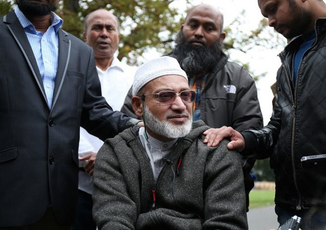 farid ahmad who survived the al noor mosque shootings but his wife husna was killed speaks to the media in christchurch on march 17 2019 two days after a shooting incident at two mosques in the city photo afp farid ahmad who survived the al noor mosque shootings but his wife husna was killed speaks to the media in christchurch on march 17 2019 two days after a shooting incident at two mosques in the city photo afp