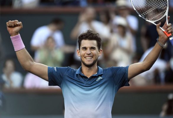 thiem sealed the match after two hours and two minutes when federer 039 s backhand found the net and will now return to a career high ranking of fourth in the world bumping federer down to fifth photo afp