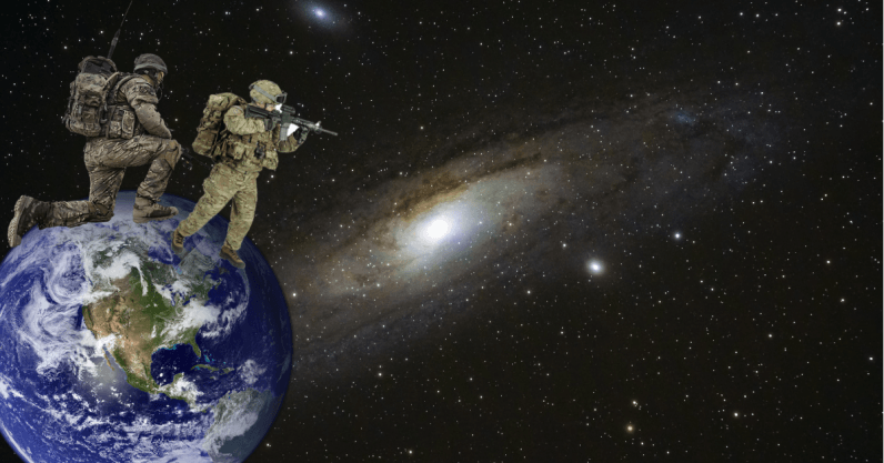 the business partnership between space studies and war planning