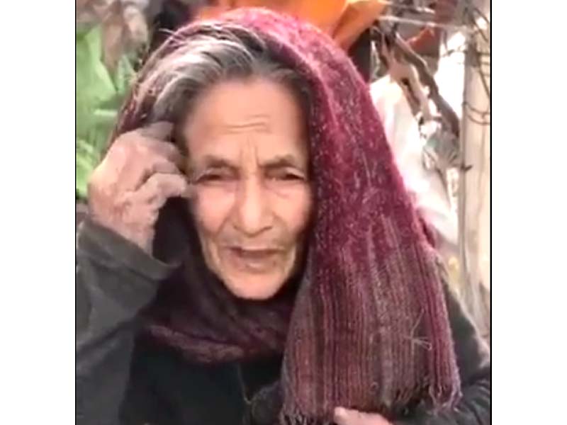in her video message naseem bibi says her husband was her only support and now being forced to live on the streets screengrab