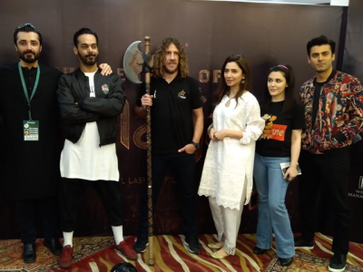 the legend of maula jatt cast rub shoulders with barcelona legend carles puyol