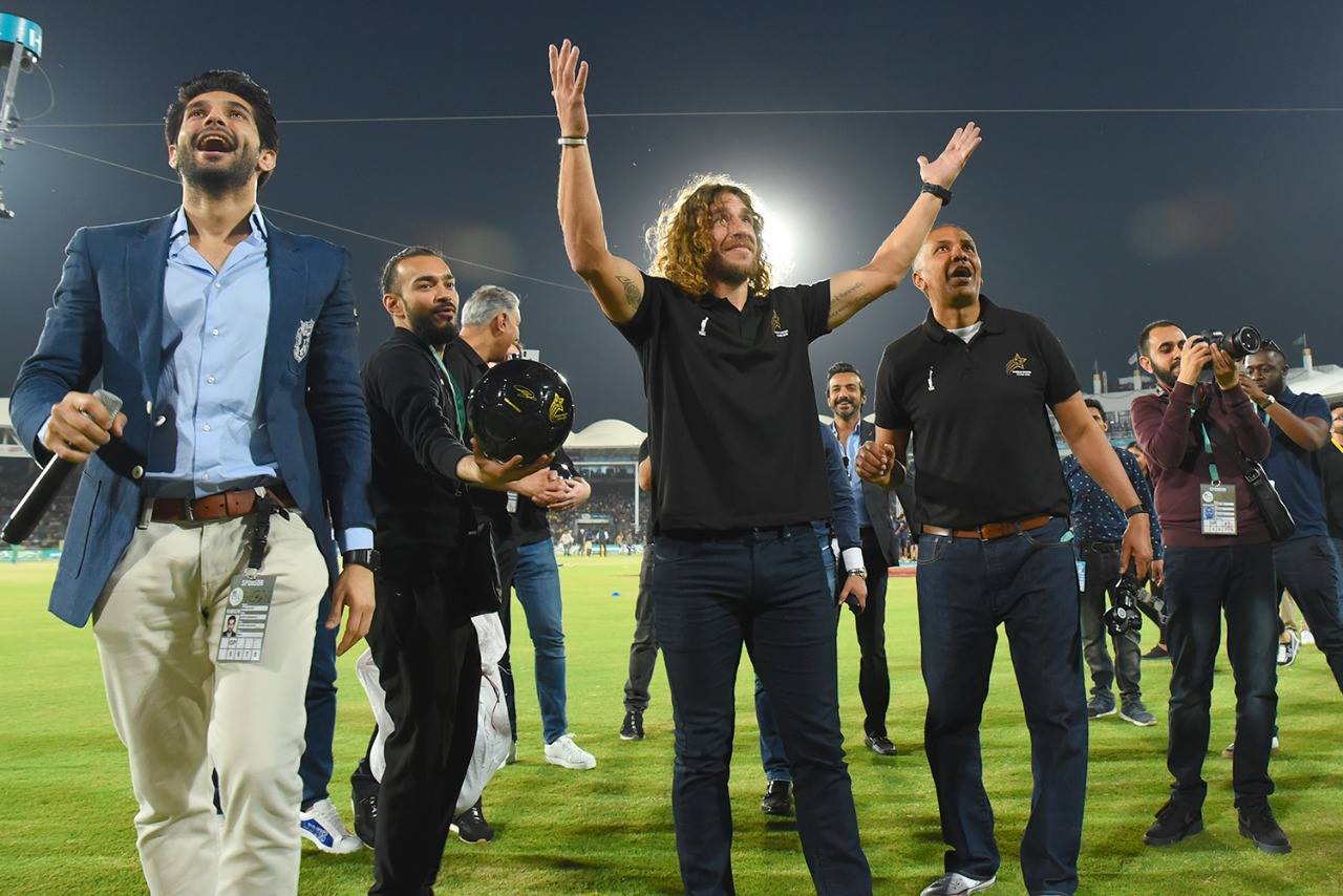 unfulfilled wish for puyol the trip to pakistan was a happy one but he didn t get the time to see any youngsters play football photo courtesy psl