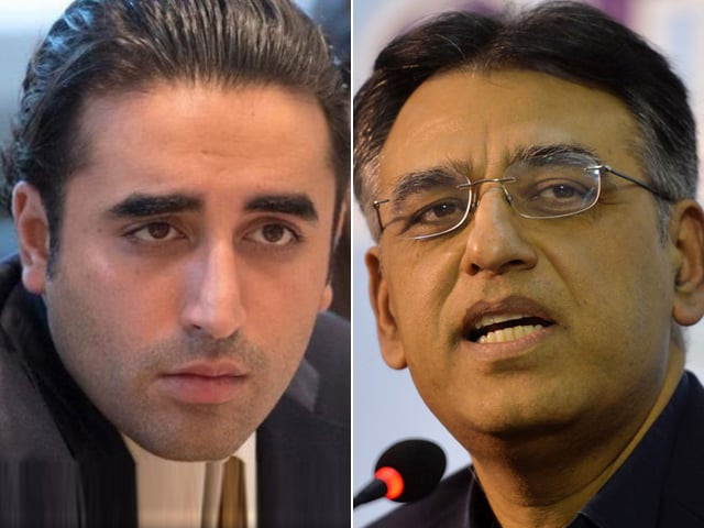 bilawal bhutto zardari l and asad umar right file photos bilawal bhutto zardari l and asad umar right file photos
