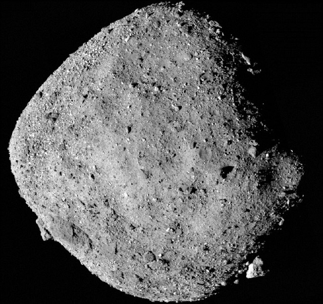 the asteroid bennu photographed in december 2018 by the nasa probe osiris rex which aims to collect a sample next year photo afp