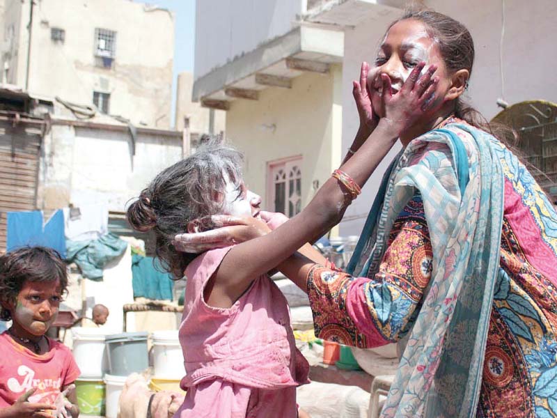 playful battles of colour were witnessed among adults and children as the hindu community celebrated the festival of colours on wednesday photos online app