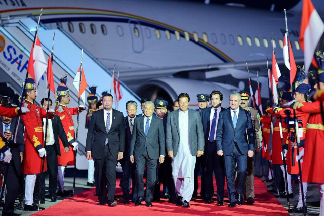 malaysian pm dr mahatir bin mohamad arrives in islamabad photo pti malaysian pm dr mahatir bin mohamad arrives in islamabad photo pti