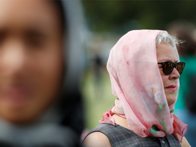 in pictures new zealand women don headscarves to support muslims in pictures new zealand women don headscarves to support muslims