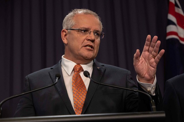 prime minister scott morrison speaks to the media during a press conference at parliament house in canberra australia march 20 2019 photo reuters