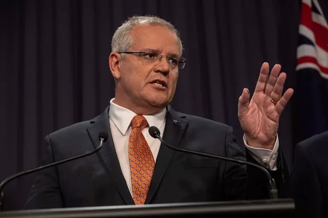 prime minister scott morrison speaks to the media during a press conference at parliament house in canberra australia march 20 2019 photo reuters prime minister scott morrison speaks to the media during a press conference at parliament house in canberra australia march 20 2019 photo reuters