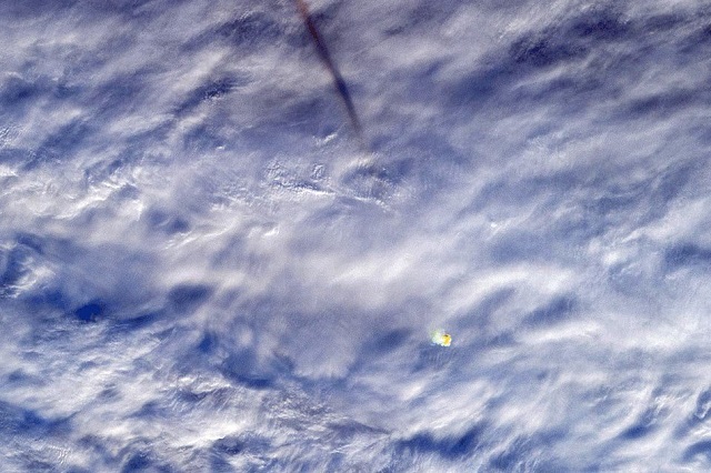 nasa on friday published satellite photos of a powerful meteor photo nasa
