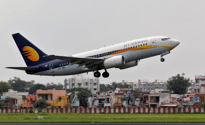 a jet airways passenger aircraft takes off from the airport in the western indian city of ahmedabad india photo reuters