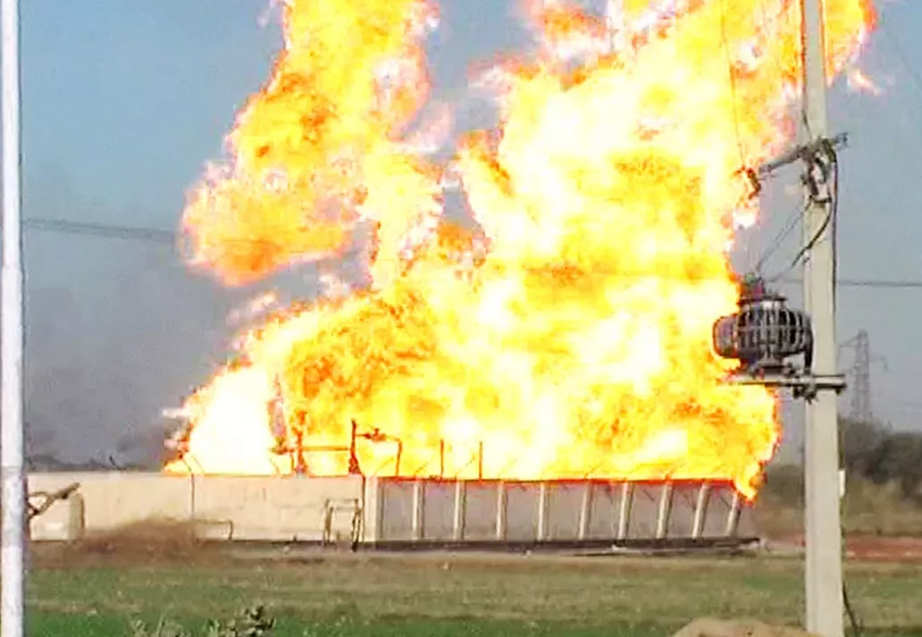 a sizeable portion of the pipeline was damaged in the blast photo file a sizeable portion of the pipeline was damaged in the blast photo file