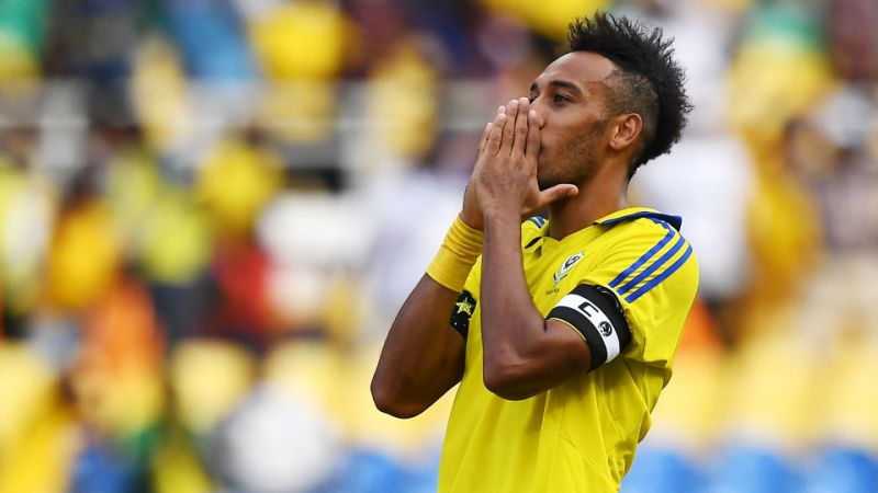 gabon 039 s arsenal striker aubameyang had a largely quiet afternoon and they were unable to get the second goal they needed to reach the finals photo reuters