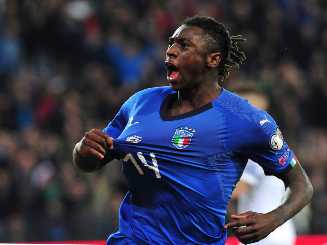 the first player born this century to start in serie a the first to score in the italian top flight and the first to make his debut with the under 21 team kean was also the first to play with the senior national team in a friendly match and now a competitive game on saturday photo afp the first player born this century to start in serie a the first to score in the italian top flight and the first to make his debut with the under 21 team kean was also the first to play with the senior national team in a friendly match and now a competitive game on saturday photo afp