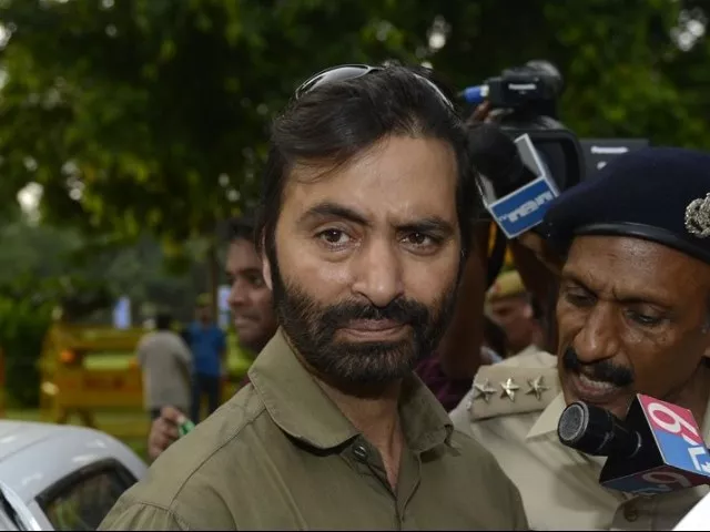 indian government imposes ban on yasin malik led jammu and kashmir liberation front photo afp file indian government imposes ban on yasin malik led jammu and kashmir liberation front photo afp file