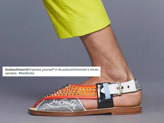 louboutin s imran sandals has the internet divided