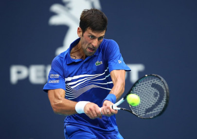 bautista agut stuns top ranked djokovic in miami