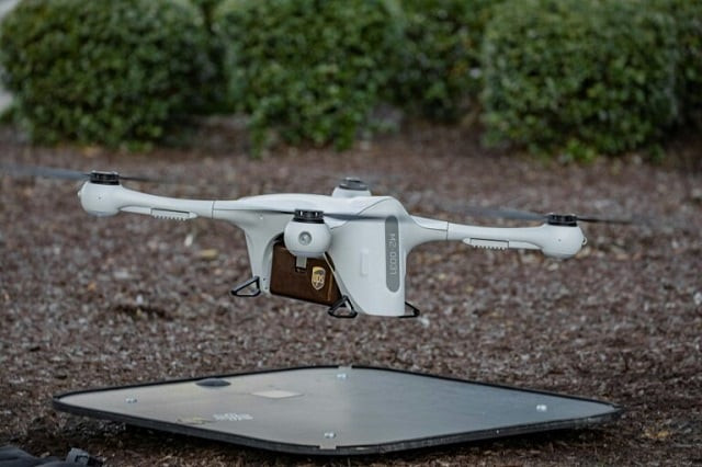 american delivery giant ups launched the first authorised use of unmanned drones to transport packages to recipients photo afp american delivery giant ups launched the first authorised use of unmanned drones to transport packages to recipients photo afp